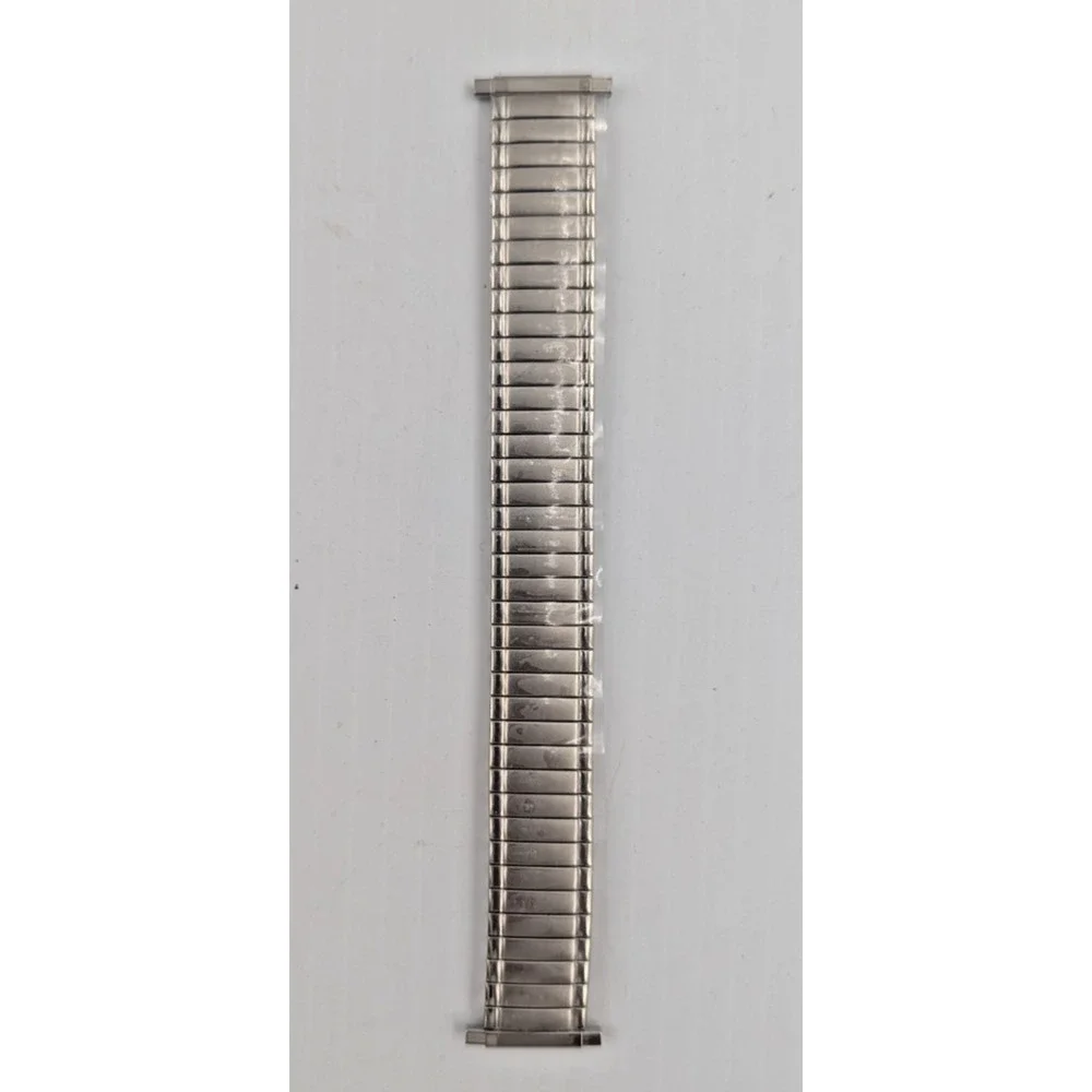 Speidel Silver Twist O Flex Stainless Steel Mens Watch Band